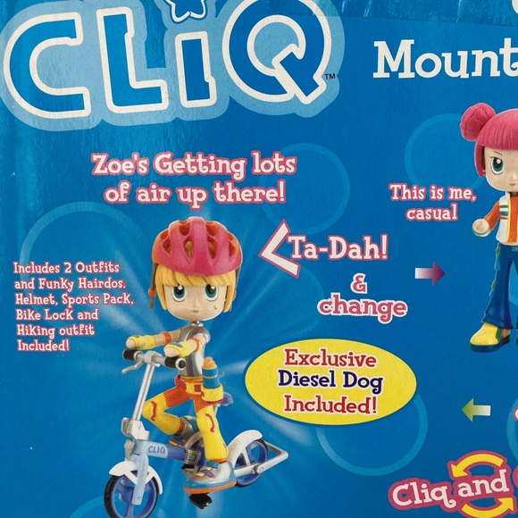 Cliq and Change Fashion Zoe Mountain Bike Doll Play Set Outfit Helmet Dog More - Picture 7 of 9